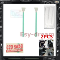 2PCS Microfiber Dry Sensor Cleaning CMOS CCD Swab Sticks for APC-S Canon 7D Mark II 700D 1200D 1000D D7000 D5300 D3300 Camera