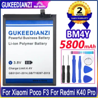 GUKEEDIANZI Battery BM4Y 5800mAh For Xiaomi Poco F3 For Redmi K40 Pro K40Pro Batteries
