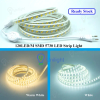 Lampu Jalur LED 120LED/M SMD 5730 LED Strip Light AC 220V Dengan Palam Kuasa IP65 Kalis Air!!!###