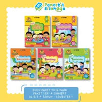 [Erlangga Official] Buku Paket Tk/Paud: Paket Seri 4 Sahabat - Tematik Saintifik di Kelompok Bermain