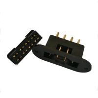 5/10 Pairs Gold Plated Black RC Accessories Servo connector MPX 8 pins connector plug for RC hobby Model Car Plane boat charger