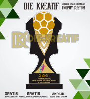Trophy/Trofi/Piala/Plakat/Vandel/Futsal/Bahan Akrilik 3mm dan 6mm/Bisa Customs/Free Desain