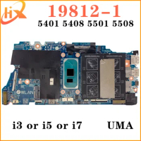 19812-1 Mainboard For Dell Inspiron 15 5501 5508 14 5401 5408 Laptop Motherboard i3 i5 i7 10th Gen UMA