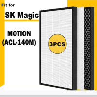 Replacement HEPA Filter and Deodorizing Filter For SK magic MOTION Air Purifier (ACL-140M)