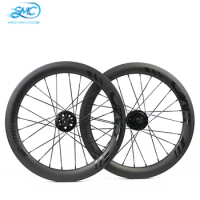 SMC 18 Inch 355 Carbon Wheel With Hubsmith Ceramic Hub For Birdy Bike / Folding Bike Speed Mini Cycle