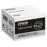 EPSON 黑色原廠碳粉匣 / 個 S050709