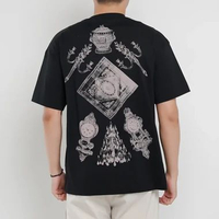 Kaos GIVENCHY HUBERT OBJECTS GREY BLACK TSHIRT 100% ORIGINAL Size L