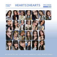 PHOTOCARD HEARTS2HEARTS SELCA THE CHASE ROUNDED (HARGA 25 PCS + LAMINASI 2 SISI) KPOP CARDS IDOL KOR