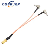 3G 4G Antenna SMA Female To CRC9 Connector Splitter Combiner RF Coaxial Pigtail Cable for 3G 4G Modem Route