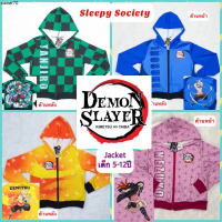 ขายร้อน Jacket Demon Slayer เสื้อแจ็คเก็ตแบบมีฮู้ด เสื้อกันหนาว ดาบพิฆาตอสูร Tanjiro Inosuke Zenitsu