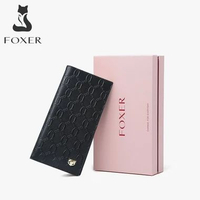 Dompet Panjang Wanita Dompet Kulit Sapi Wanita Untuk Koin Dompet Panjang Ultra Tipis Dengan Banyak S