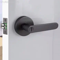 High Quality Zinc Alloy Single Tongue Door Locks Bedroom Door Lock Bathroom Kitchen Keyless Deadbolt Lock Home Hardware Lockset