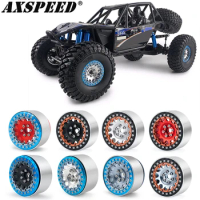 AXSPEED 4PCS Aluminum Alloy 2.2inch Beadlock Wheel Rims Hubs for 1/10 RC Crawler Car Axial Wraith SCX10 TRX4 TRX6 D90 D110