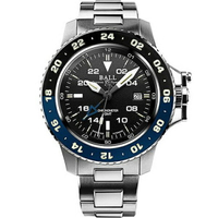 B3_ BALL 波爾錶】 DG2018C-S10C-BK Engineer GMT II 微型氣燈機械腕錶 / 黑面 42mm｜樂天全館特惠中★指定刷卡回饋10%