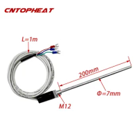 PT100 Thermocouple, M12 Screw Type Thermostat Probe, PT100 Temperature Sensor, Thermometer From -200 to 450 Degrees Celcius