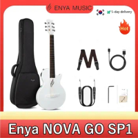 Enya NOVA GO SP1 Electric Guitar Smart Carbon Fiber Acoustic 35Inch with Pickup Case Strap Cable Travel Guitarra Violão