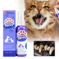 Pet Teeth Oral Spray, Cleaning Care, Remove Tooth Stains, Keep Fresh Breath for Cat And Dog, Whitening Teeth, Remove Bad Breath