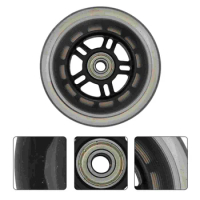 100mm Luggage Wheel Mute Replacement Wheels For Luggage Suitcase Car (Black)