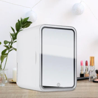 8L Mini Cosmetics Fridge For Car Camping Traveling Cooler and Warmer Skincare Beverage Small Refrigerator for Drinks Snacks Beer