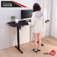 邏爵LOGIS- i智慧碳纖電動升降桌 站立桌 電腦桌 電腦桌 140X60
