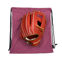 【MIZUNO 美津濃】Global Elite矽膠標約11.6吋棒球手套內野十字檔紅X咖啡皮繩(1AJGR31813 7049)