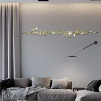 2Pcs/set Solid Color Famous Quote Mirror Sticker Simple Acrylic Acrylic Wall Decal 3D Modern English Letters Mirror Sticker