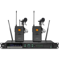 Hot sale professional UHF wireless microphone system lavalier microphone home karaoke party stage microphone