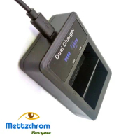 Mettzchrom Dual battery charger For SONY USB Dual battery charger NP-FW50 A6000 A6300 A6500