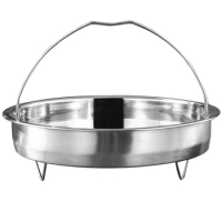 Stainless Steel Steamer Rice Cooker Basket Food Dumpling Household Insert Kitchen Wok