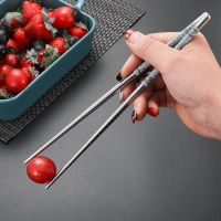 【COD】Sumpit Makan Motif Stainless Korea Bulat Ukuran Sumpit stainless / Sumpit bermotif / sumpit pol