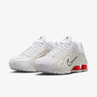 NIKE 耐吉 SHOX R4 白色 米白 女鞋 男女段(AR3565-103)