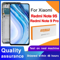 100% Tested 6.67'' For Xiaomi Redmi Note 9 Pro Display Touch Screen Digitizer Assembly For Redmi Note 9S LCD Replacement
