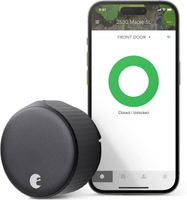 [4美國直購] August Home AUG-SL05-M01-G01 4th Gen Smart Lock, Matte Black