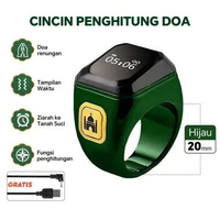 Smart Tasbih Ring Digital Counter LED – Cincin Penghitung Dzikir Modern Praktis & Rechargeable 22 Hi