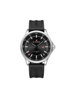 นาฬิกาข้อมือผู้ชาย NF9248T A สายซิลิโคน 45มม. สีดำ