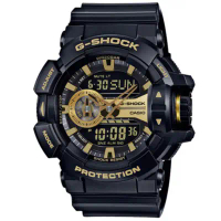 【CASIO 卡西歐】G-SHOCK大型錶冠金屬運動腕錶(GA-400GB-1A9)