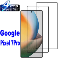 1/4Pcs 3D Curved Tempered Glass For Google Pixel 7 Pro 5G Screen Protector Glass Film