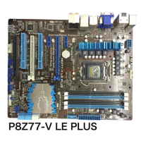 For ASUS P8Z77-V LE PLUS Motherboard P8Z77-V LE VGA HDMI LGA1155 DDR3 ATX Z77 Mainboard 100% Tested OK Fully Work Free Shipping