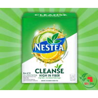NESTEA Cleanse Lemon Cucumber Powdered Green Tea High in Fiber 250ml - 10 sachets in