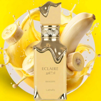 Eclaire BanoffiโดยLattafa Perfumes เป็นน้ำหอมแนวฟลอรัลฟรุตตี้กูร์มองด์สำหรับทั้งผู้หญิงและผู้ชาย