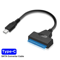 USB3.0 SATA to USB 3.0/2.0 Cable For 2.5 Inch External HDD SSD Hard Drive SATA3 22 Pin Adapter USB 3.0 To Sata III Cord 2cm