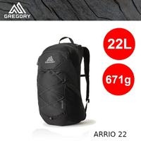 【速捷戶外】美國GREGORY 138424 Arrio 22L進階版多功能登山小背包(碳黑) ,健行背包 ,登山背包