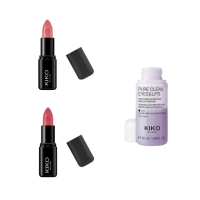 【KIKO MILANO】豐盈滋養小黑管唇膏3g 2件組(唇彩／口紅／護唇膏／潤唇膏／唇蜜／唇釉／唇膏)