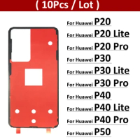 10Pcs, Back Battery Housing Cover Sticker Tape For Huawei P20 P30 P40 P50 Pro Lite Adhesive Glue Parts