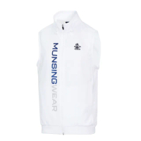 【Munsingwear】企鵝牌 男款白色透氣運動背心 MGQL6508