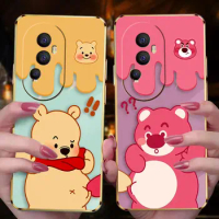 Cover Smooth E-TPU Phone Case OPPO RENO 2F 4 5 6 6Z 7 7Z 8 8T PRO PLUS 4G 5G FIND X3 LITE Case Funda Winnie The Pooh Bear Lotso
