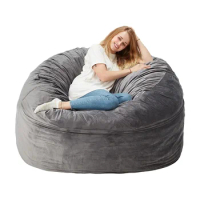 Customizable Colors Casual And Portable Single Person Bean Bag Indoor Bedroom Sofa Bed Living Room Velvet Lazy Sofa