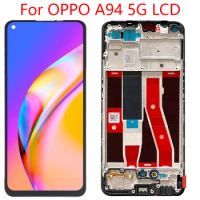 6.43'' AMOLED LCD For Oppo A94 5G CPH2211 Display Screen Touch Panel Screen Digitizer For Oppo A94 5G LCD Frame