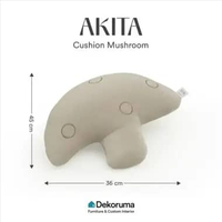 Dekoruma AKITA Cushion Series / Cushion Lantai / Bantal Lantai Mushroom - Grey