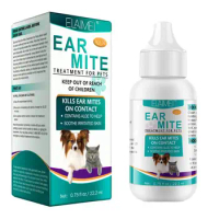 22ML Cat And Dog Ear Cleaner Ear Cleaner Pet Otic Drops Pet Aloe Ear Mite Oil Repel Ear Mites Anti-fungals Anti-Microbial Earwax